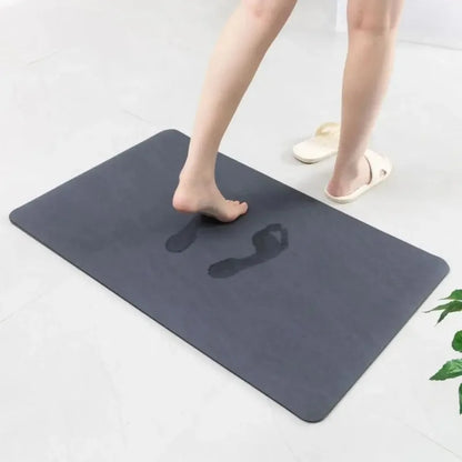 Solid Color Diatomite Floor Mat Non-Slip