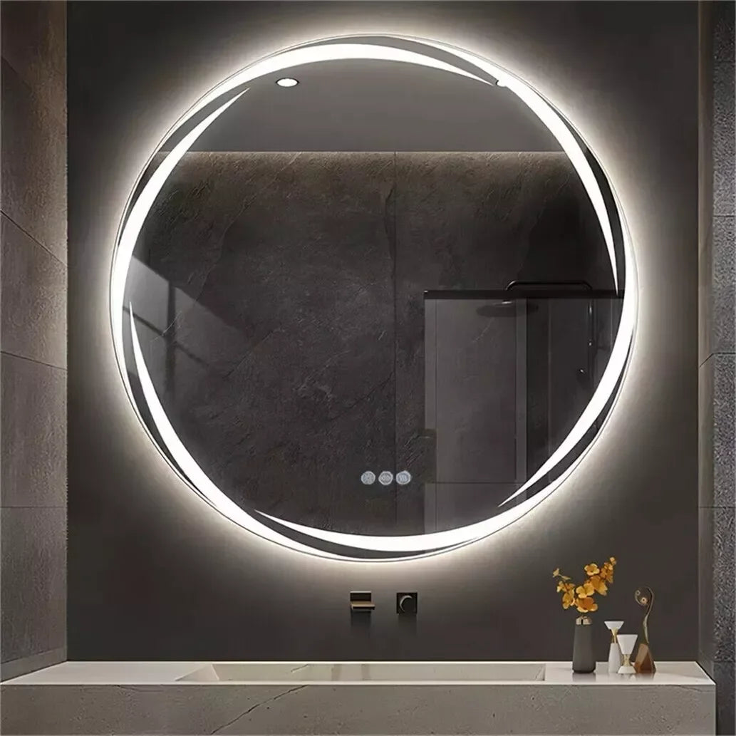 80cm Round LED Bathroom Mirror