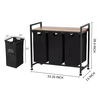 Laundry Hamper 2 Section with Removable Bag