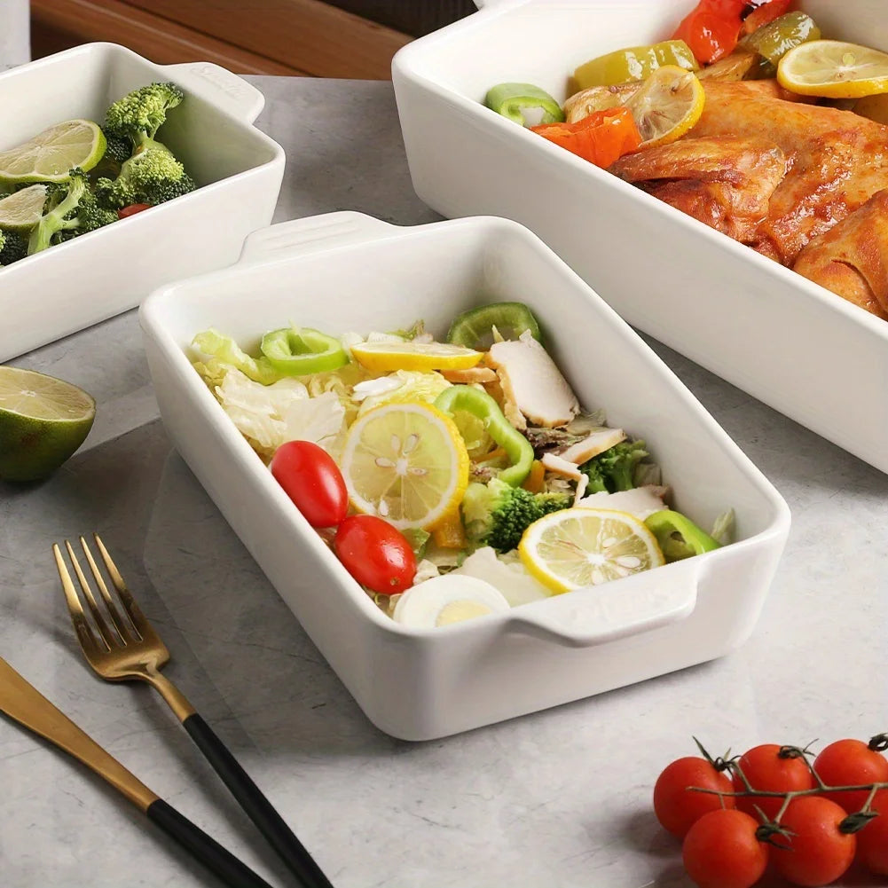 3pcs/Set Ceramic Bakeware Set