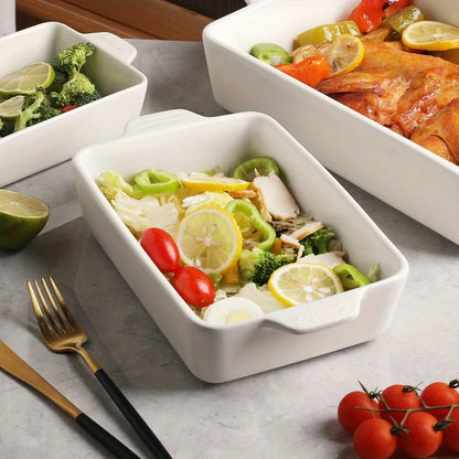 3pcs/Set Ceramic Bakeware Set