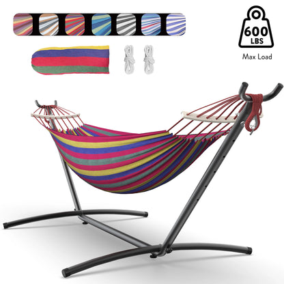 Gyroor Hammock with Adjustable Stand 600lb Capacity