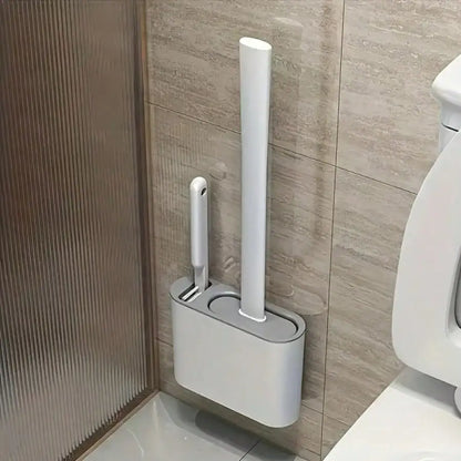 3-Piece Silicone Toilet Brush Set