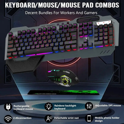 Illuminated Gaming Keyboard and Mouse