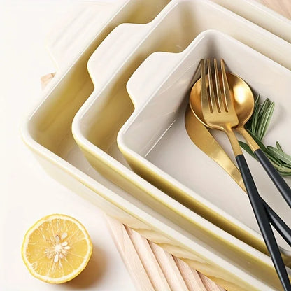 3pcs/Set Ceramic Bakeware Set