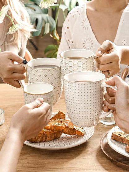 16 oz Ceramic Mug Set of 4