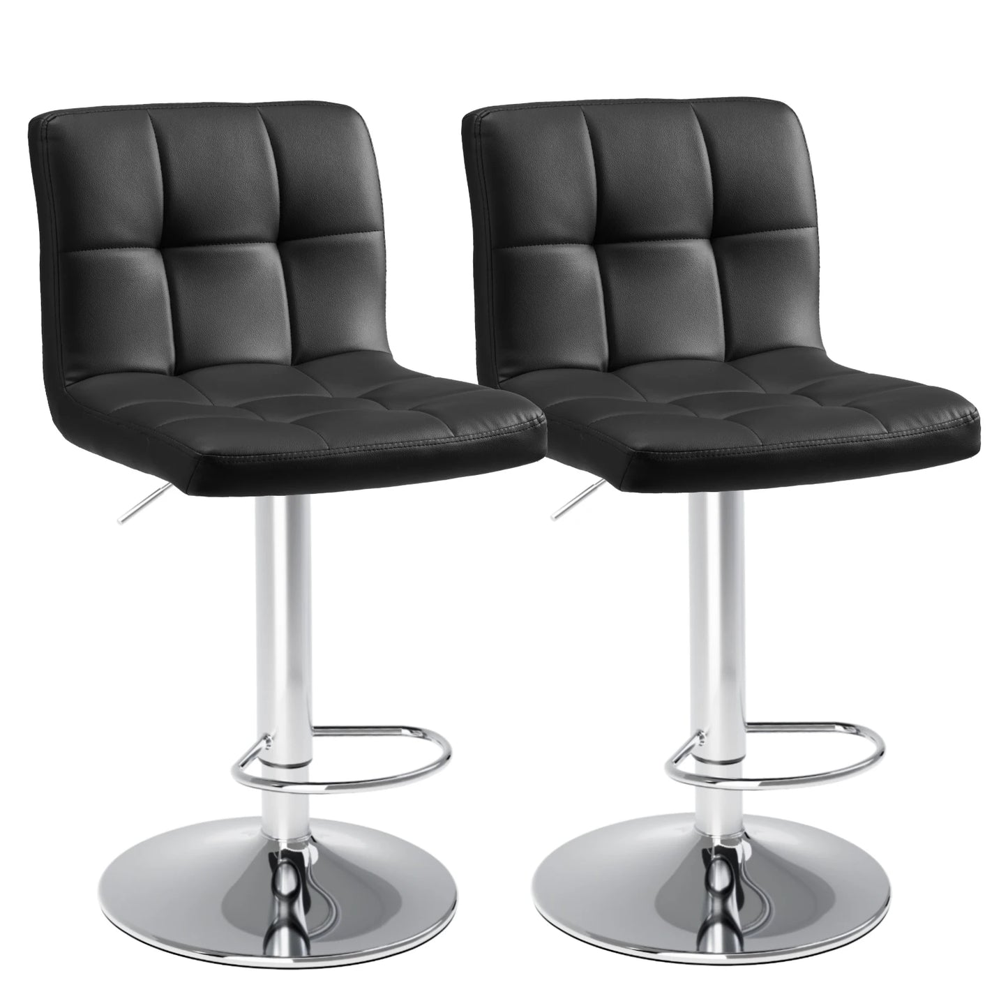Leather Bar Stools Set of 2-up to 250lbs