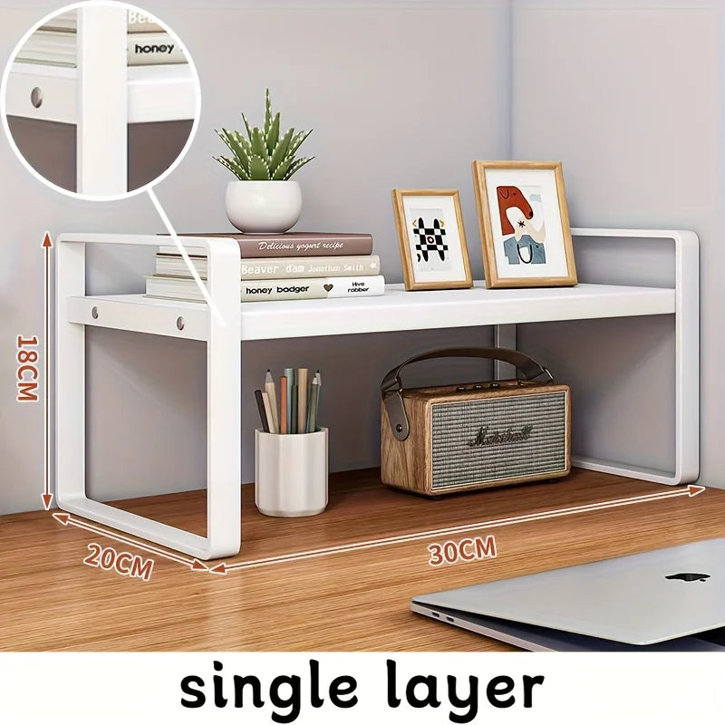 Iron Office Desk Storage Rack