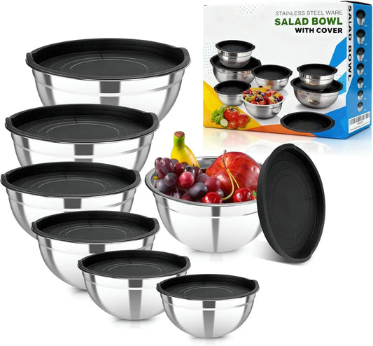 7-Piece Stainless Steel Mixing Bowl Set