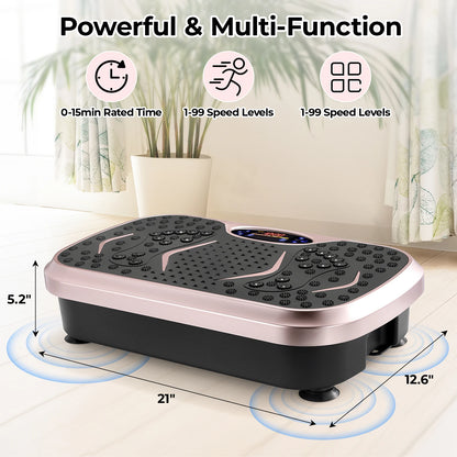 Whole Body Workout Vibration Plate w/ Loop Bands