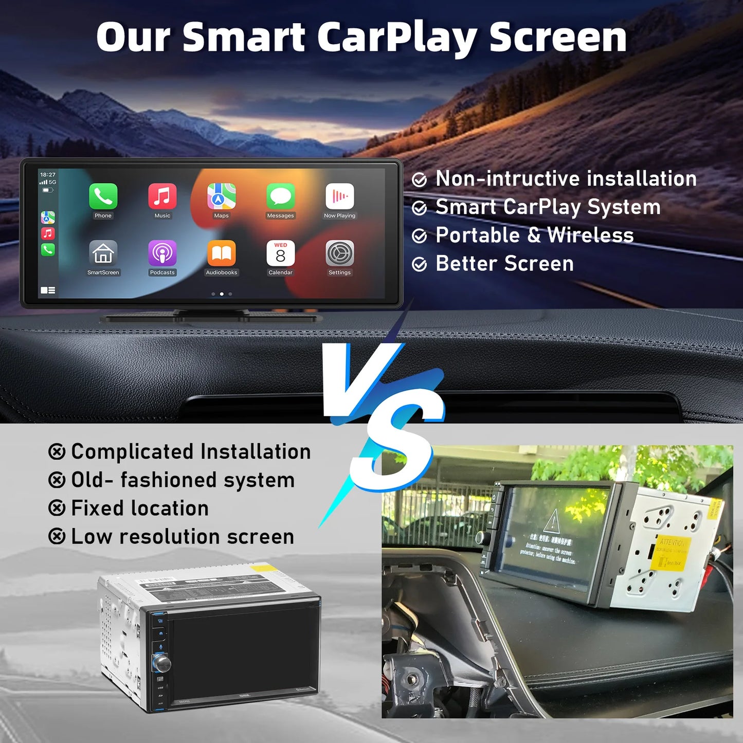 Portable CarPlay or Android System