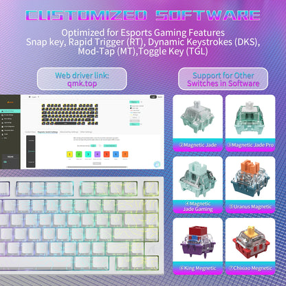ATTACK SHARK R82 HE Wired 75% Keyboard