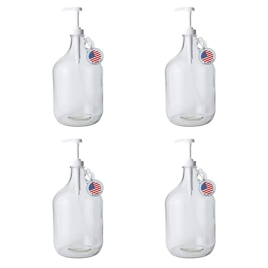 4pk 1 Gallon Glass Jug Dispenser
