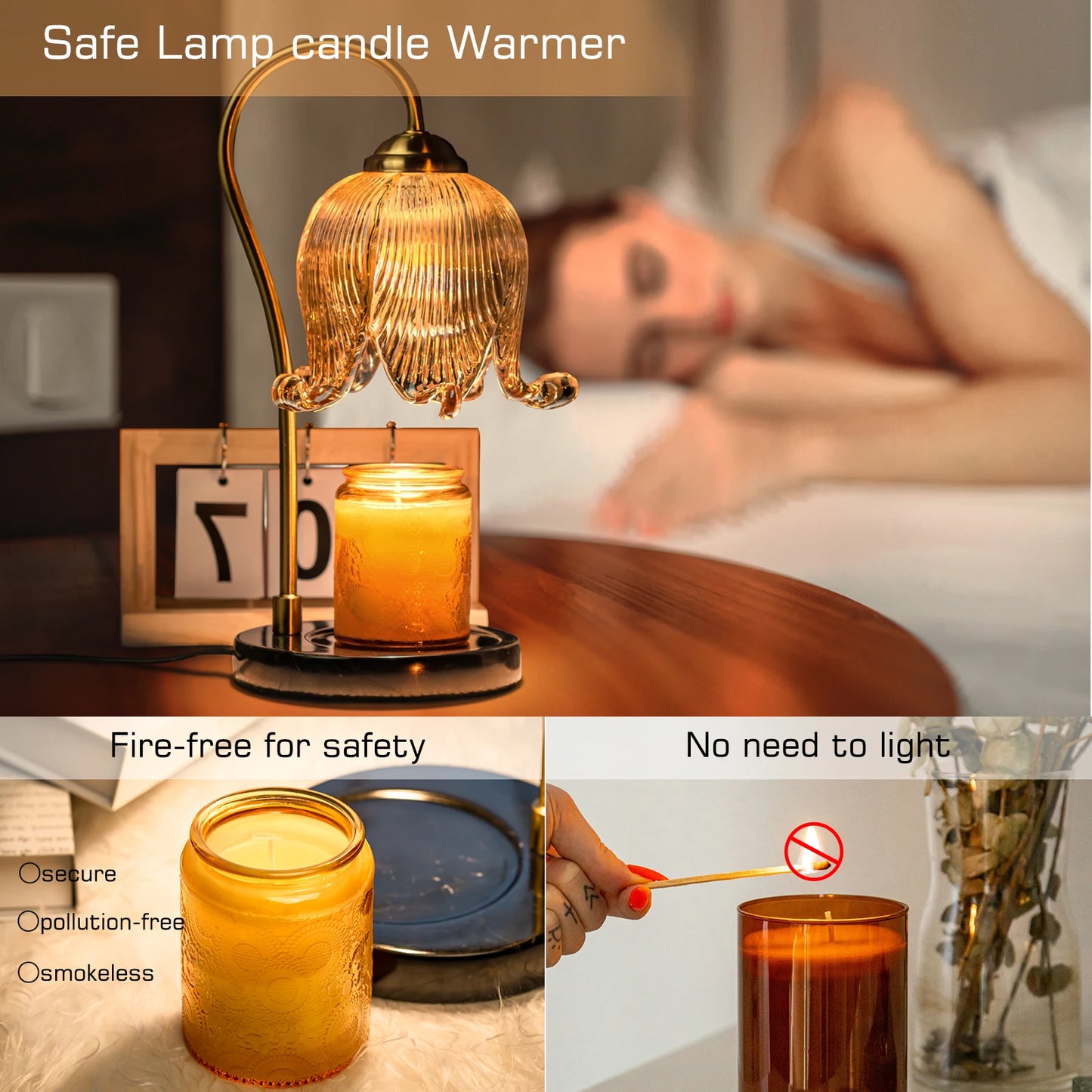 Tulip Flower Candle Warmer Lamp