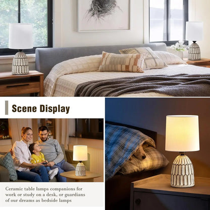 Set of 2  Ceramic Table Lamps