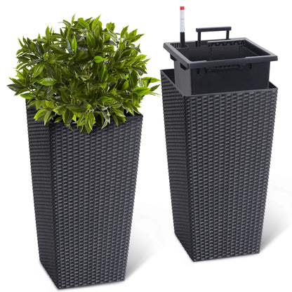 Set of 2 Self Watering Plant Pots