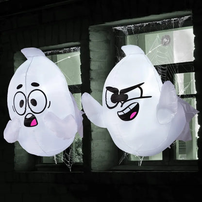 2 Pack Halloween Inflatable Window Ghost