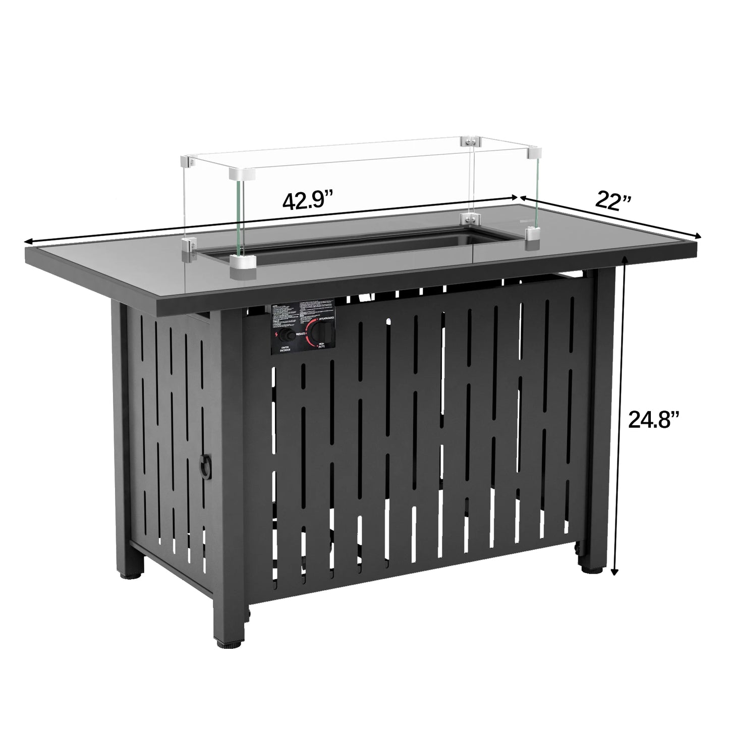 42 Inch 50,000 BTU Propane  Fire Pit Table