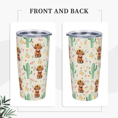20oz Highland Cow Tumbler