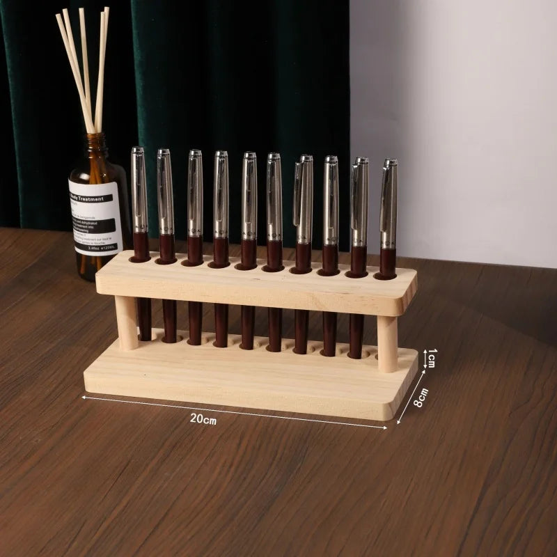 Walnut Pen Holder, Phone Stand Organizer