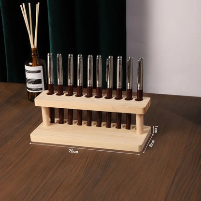 Walnut Pen Holder, Phone Stand Organizer
