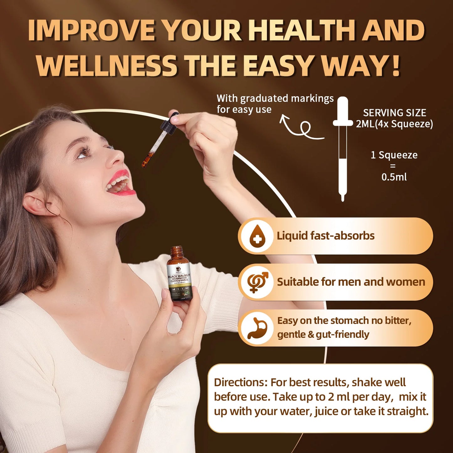 Digestion and Immune Health Black Walnut Drops