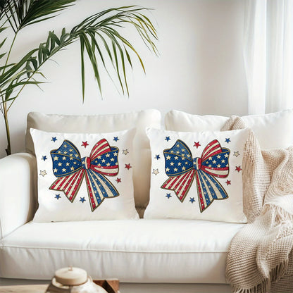 Set of 2 Patriotic Pillow Covers