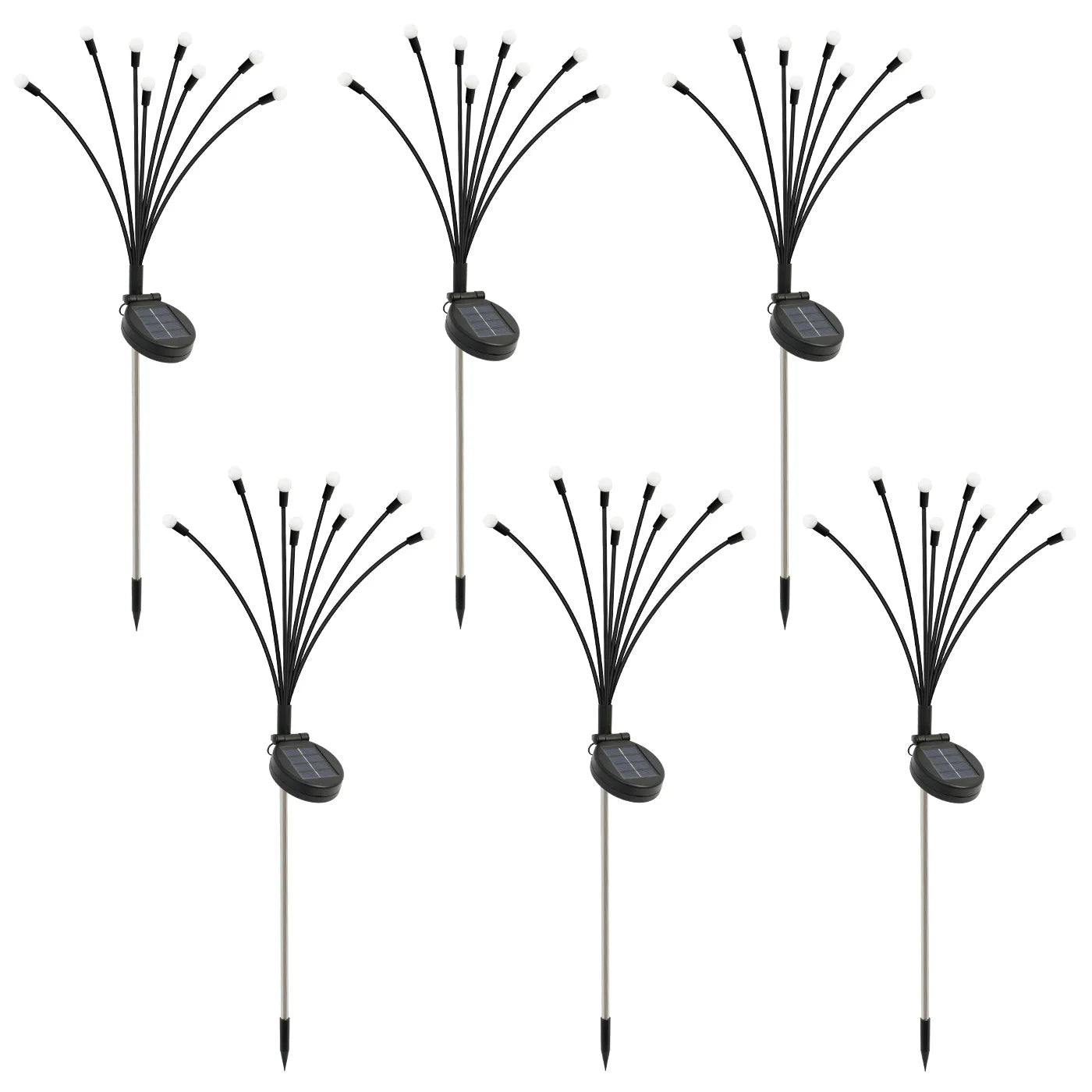 8-Head Outdoor Solar Firefly Lights LED
