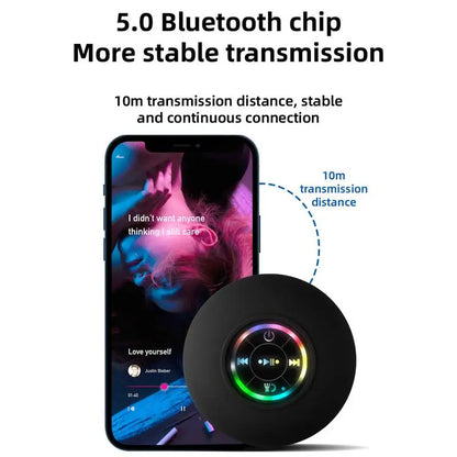 Waterproof Bluetooth Speaker with Suction Cup Mount
