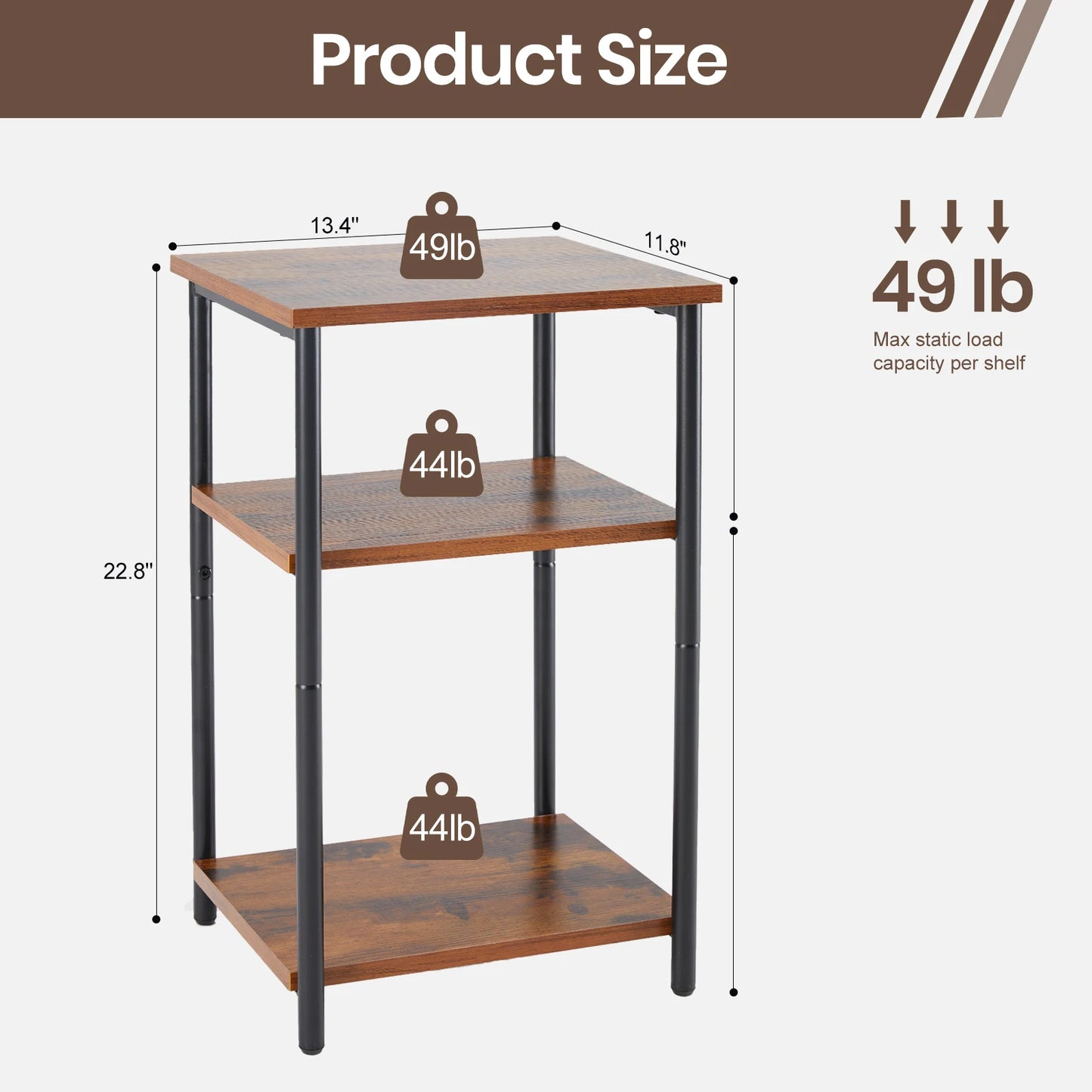 Steel Frame End/Side Tables