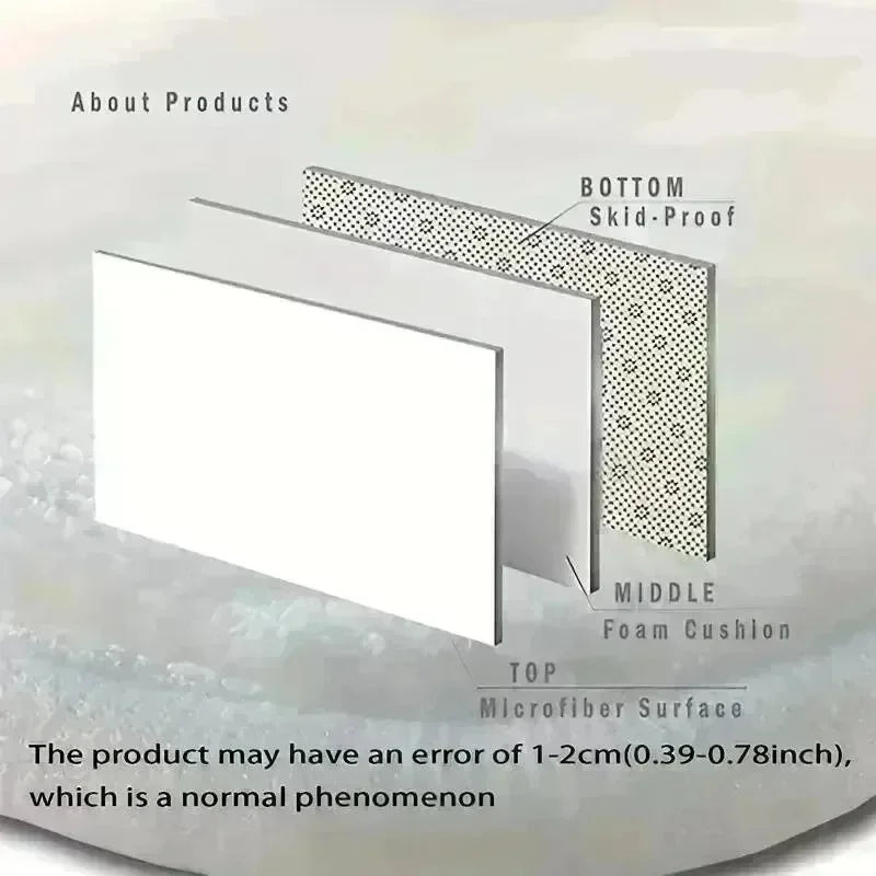 Solid Color Diatomite Floor Mat Non-Slip