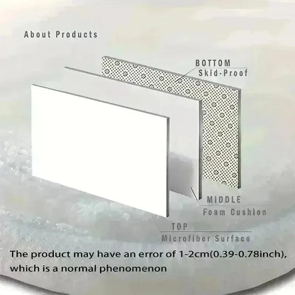 Solid Color Diatomite Floor Mat Non-Slip