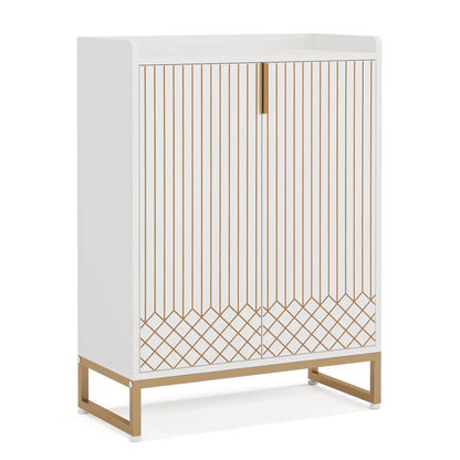 5-Tier Shoe Cabinet with Doors