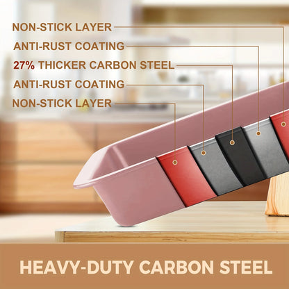 Set of 10 Non-Stick Baking Pans