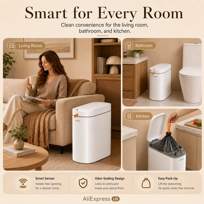 Smart Trash Can with Auto-Lining