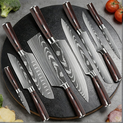 Japanese Stainless Steel Kitchen Knives