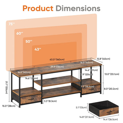 Wooden Stand For Up To 75 Inch TV