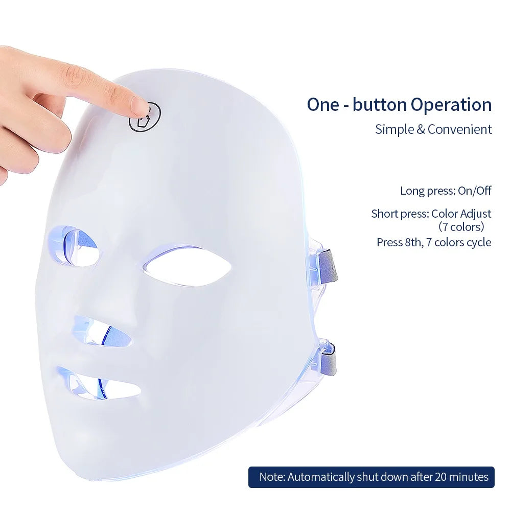 7 Colors Led Facial and Neck Mask