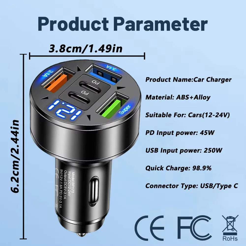 5-in-1 Car Charger