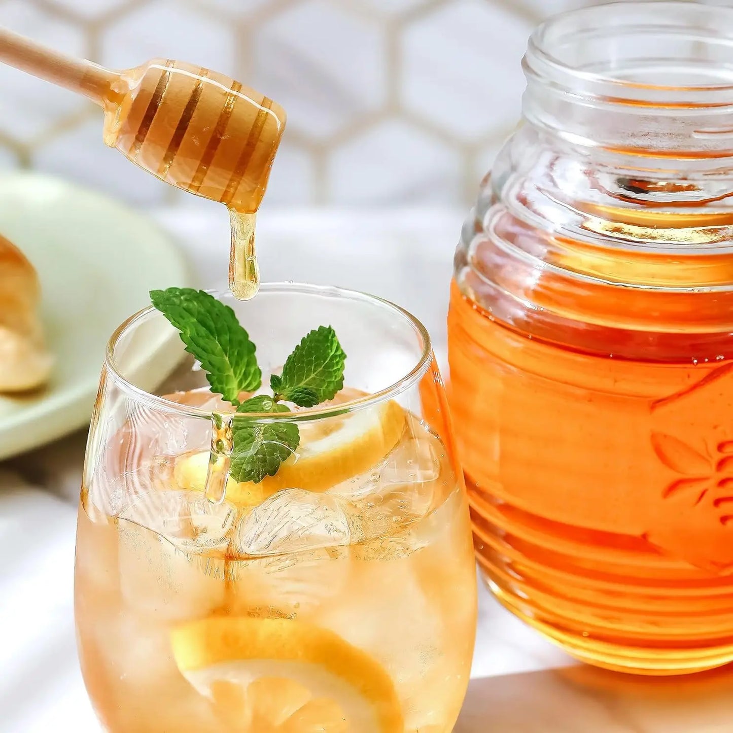 24oz Glass Honey Jar