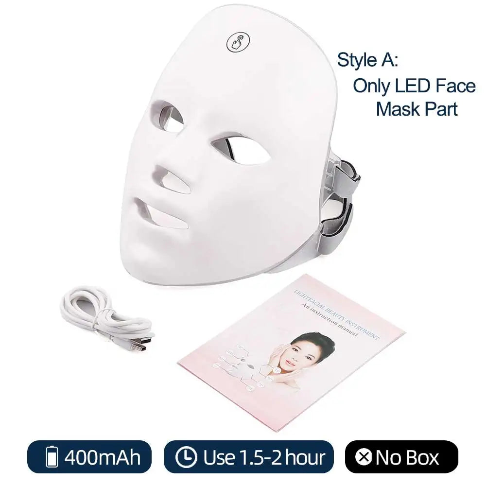 7 Colors Led Facial and Neck Mask