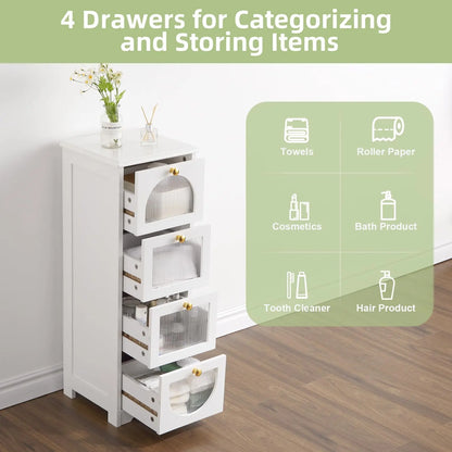 Freestanding Storage Cabinet with Drawers