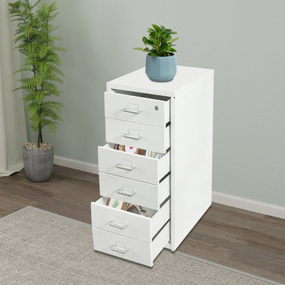 6 Drawer Locking Cabinet