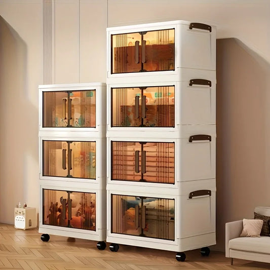 4/5-Tier Heavy-Duty Folding Storage Cabinet