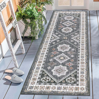 VIKAMA Bohemian Washable Rug