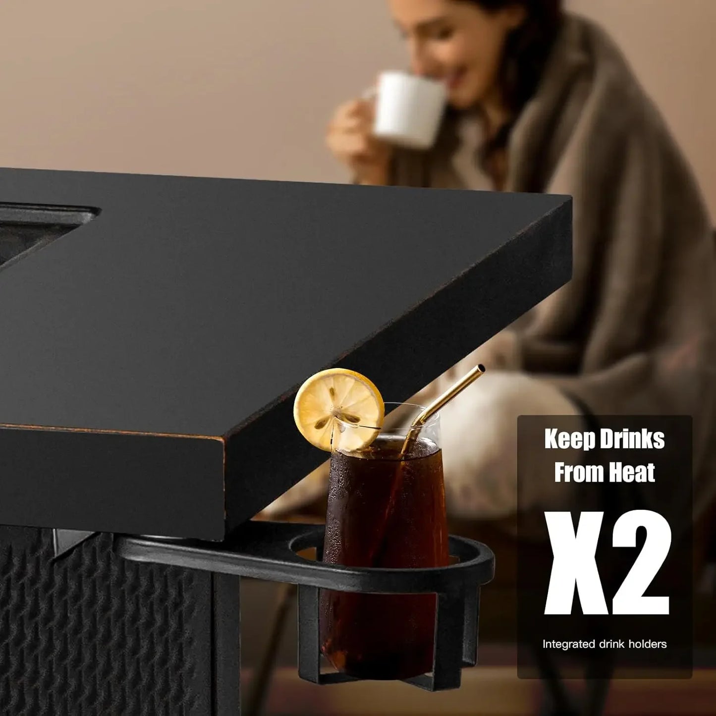 2-in-1 Propane Fire Pit & Table