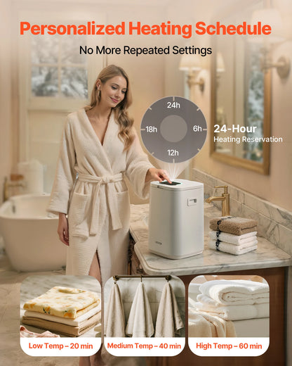 20L Towel Warmer w/ TImer & Temperature Control