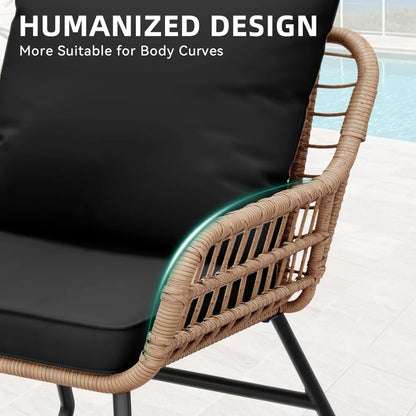 Outdoor Wicker Patio Set of  4