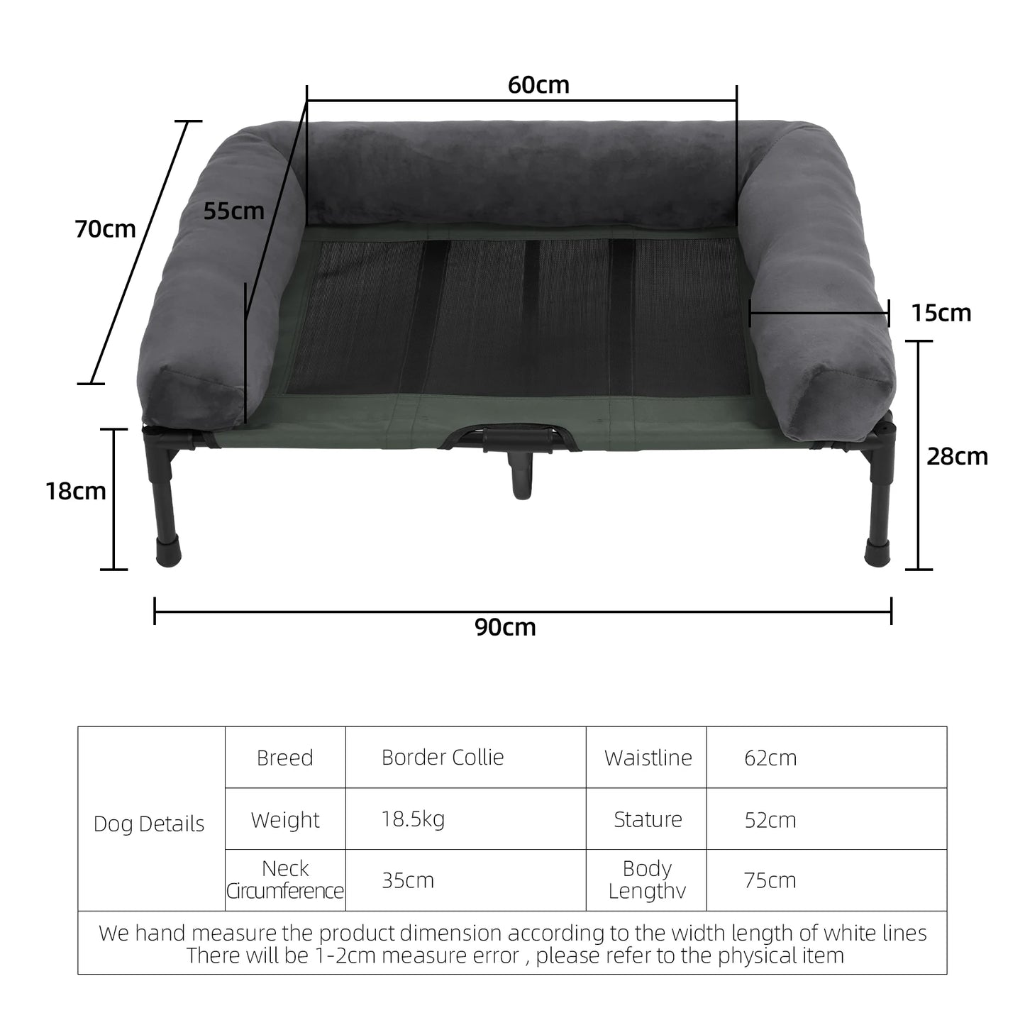 Elevated Pet Lounger Bed