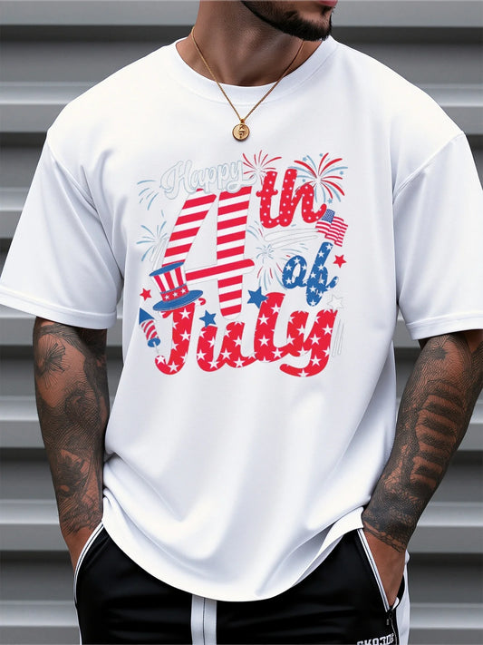 4th of July Patriotic Graphic T-Shirt